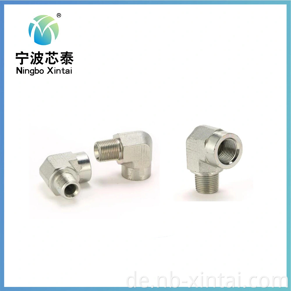 Rostfreie Stahlrohranschläge Hydraulikrohr -Anpassungs -T -Shirt -Kompressionsanpassung OEM ODM Ningbo -Anpassungsrohr Adapter NPT Messingadapter -Anpassungen npt